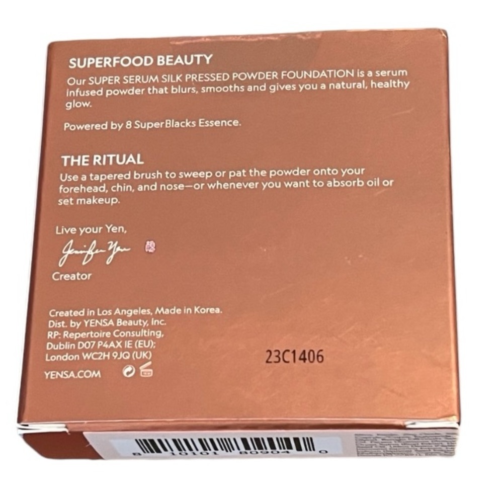 ⚫️ Yensa SUPER SERUM SILK PRESSED POWDER FOUNDATION in Shade Fair 2 - Picture 3 of 9